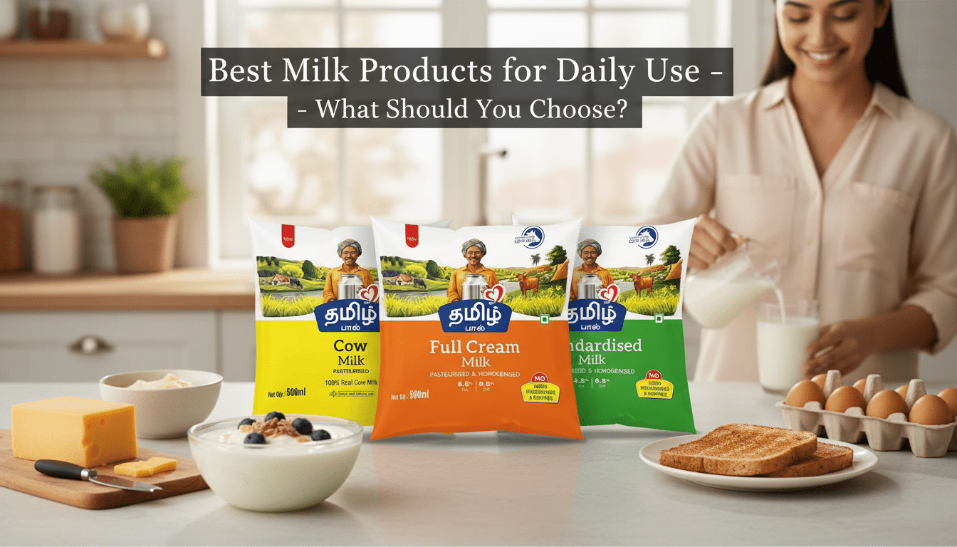 Best Milk Products for Daily Use – What Should You Choose? - Tamil Paal
