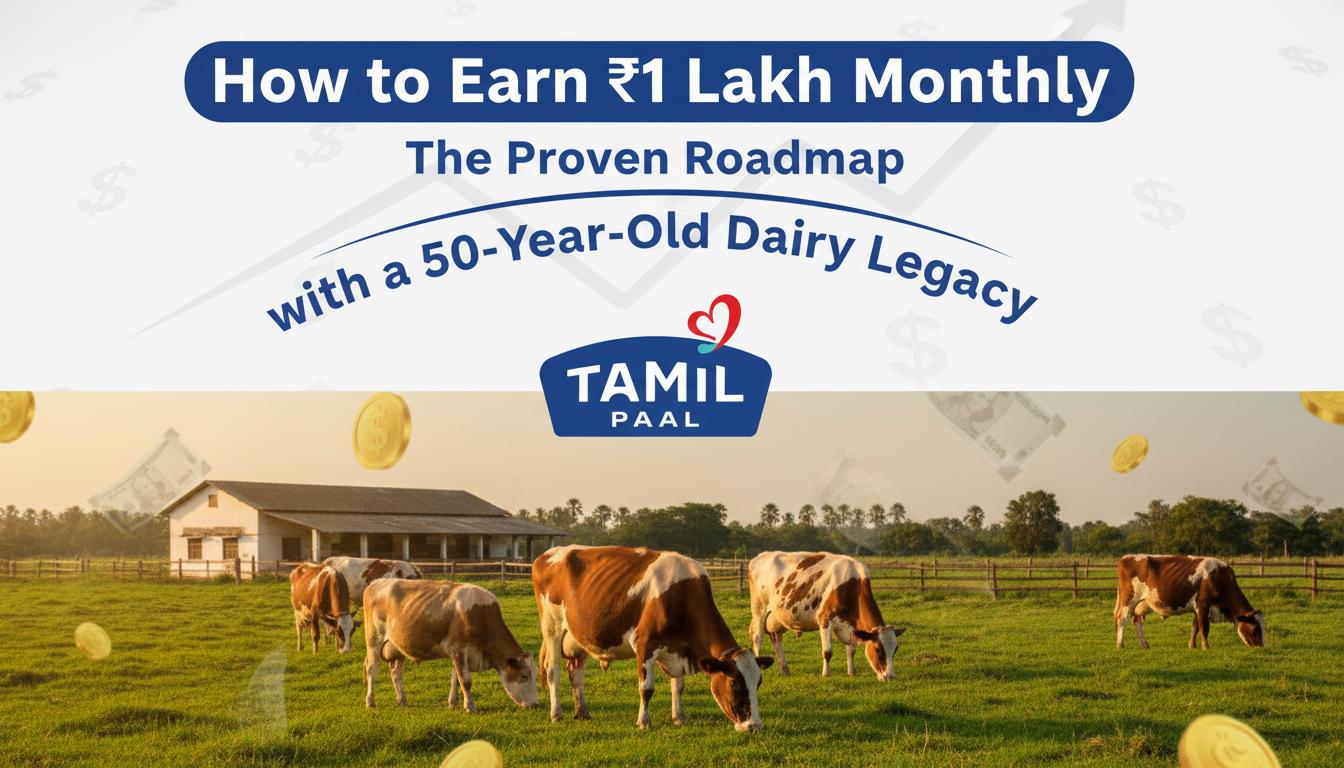 How to Earn ₹1 Lakh Monthly: The Proven Roadmap with a 50-Year-Old Dairy Legacy - Tamil Paal