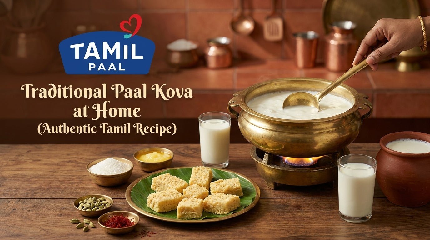 How to Make Traditional Paal Kova at Home (Authentic Tamil Recipe) - Tamil Paal