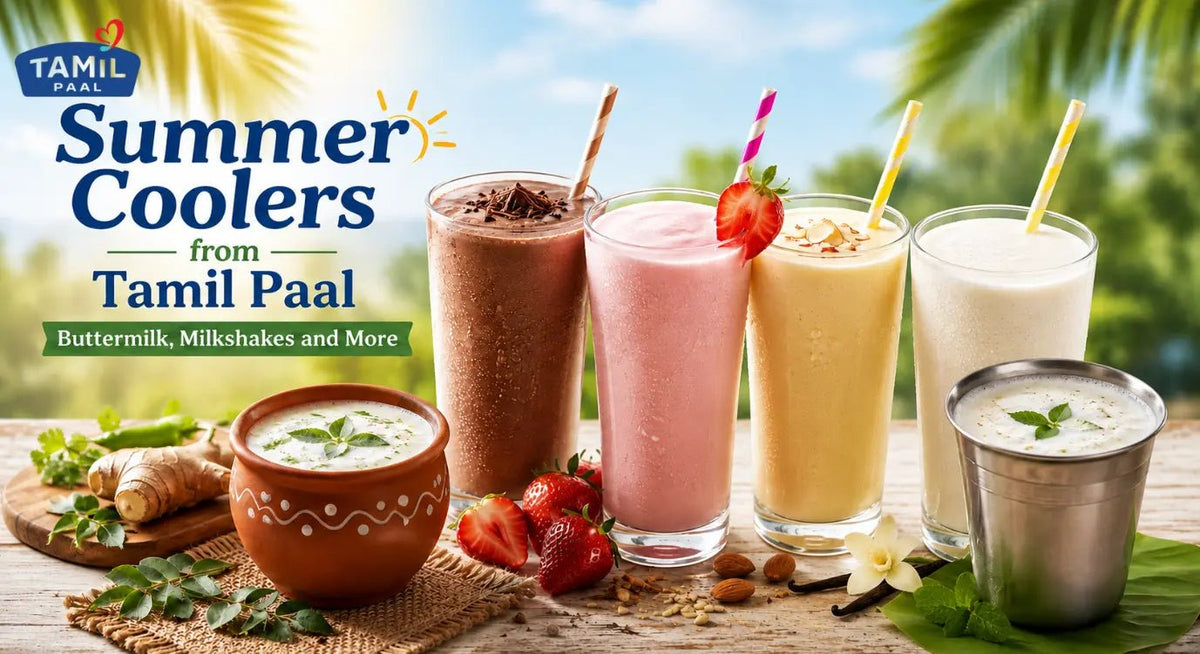 Summer Coolers from Tamil Paal Buttermilk Milkshakes and More - Tamil Paal