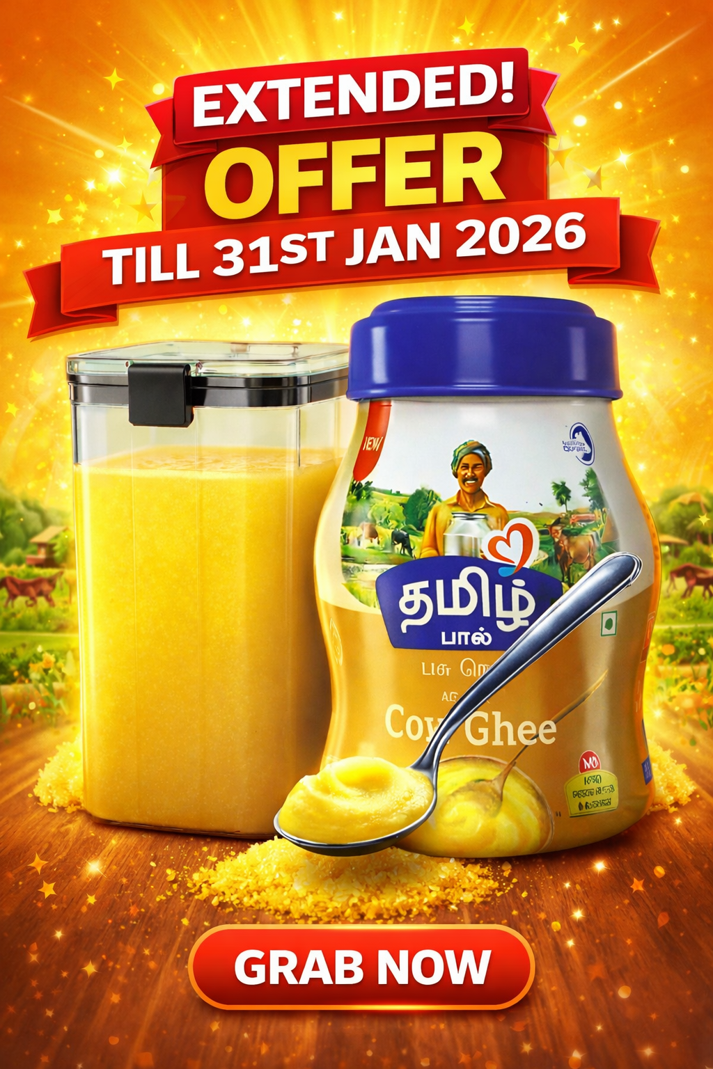 Pure Cow Ghee - Tamil Paal