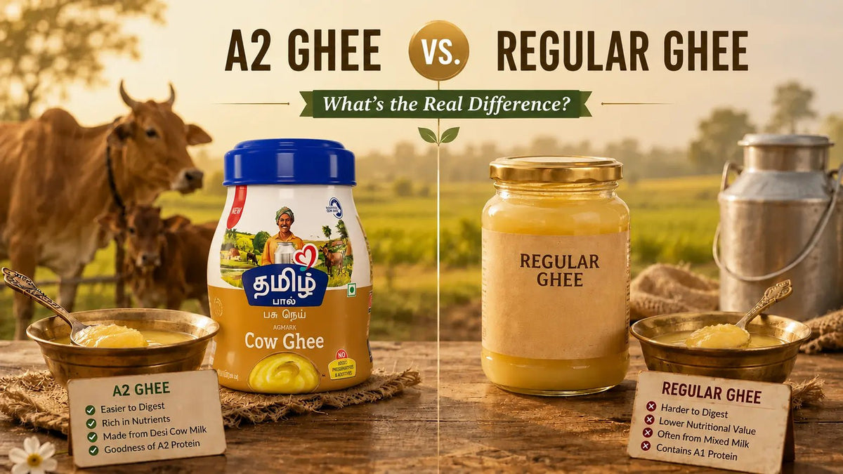 A2 Ghee vs. Regular Ghee: What's the Real Difference? - Tamil Paal