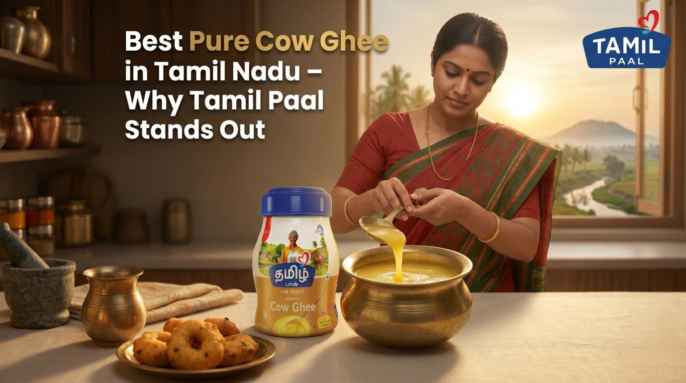 Best Pure Cow Ghee in Tamil Nadu – Why Tamil Paal Stands Out - Tamil Paal