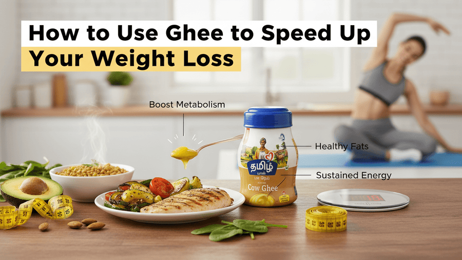 Using Ghee How to Use Ghee for Faster Weight Loss | Tamil Paal