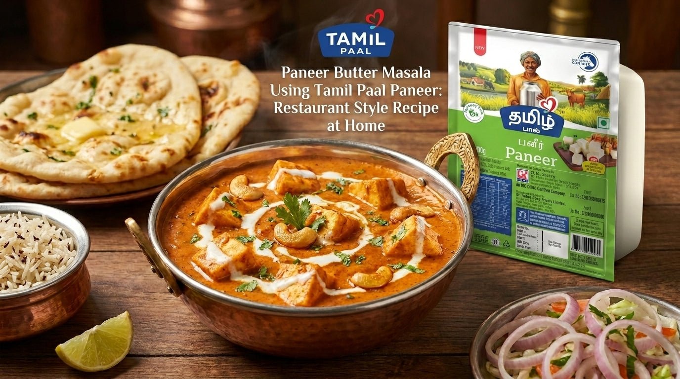 Paneer Butter Masala Using Tamil Paal Paneer: Restaurant Style Recipe at Home - Tamil Paal