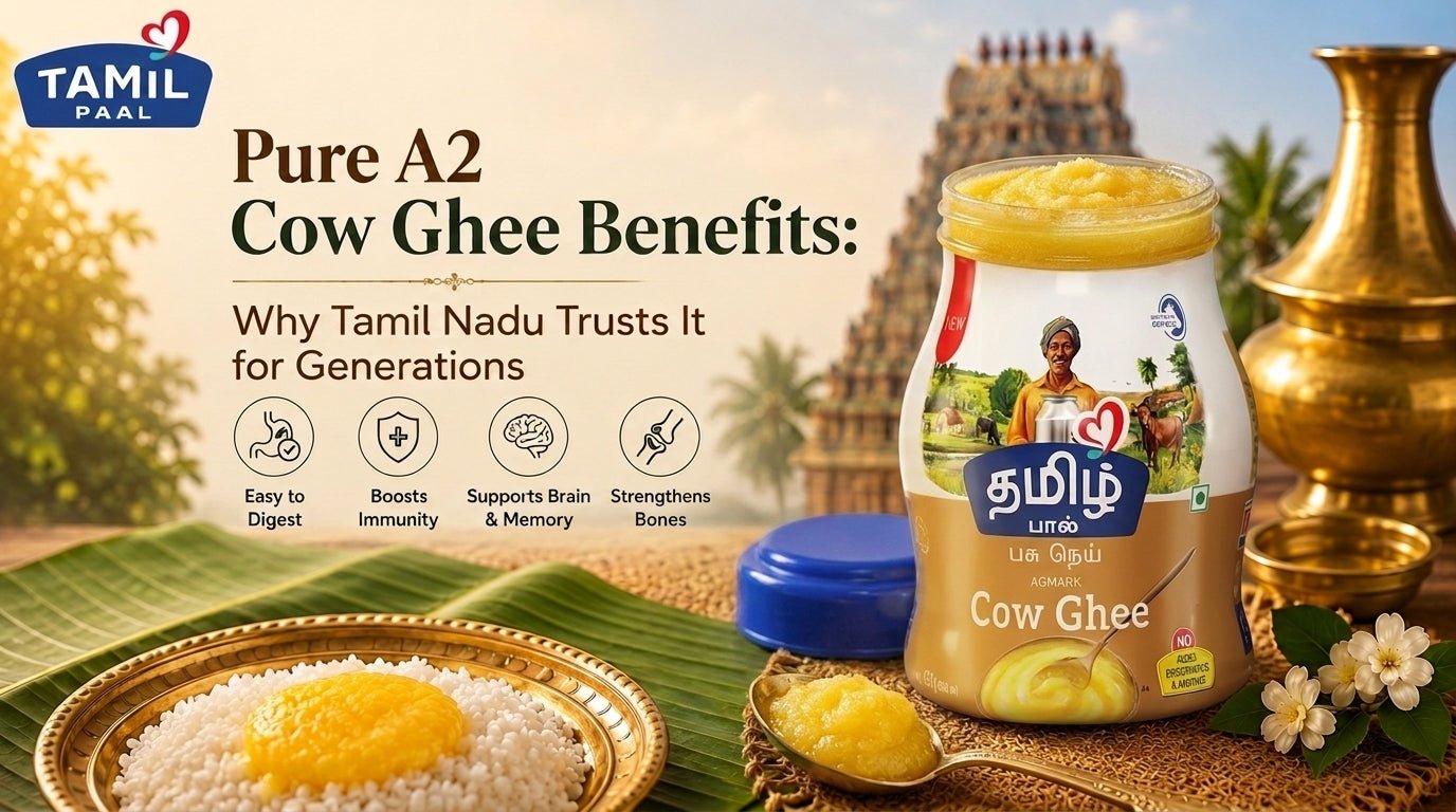 Pure A2 Cow Ghee Benefits: Why Tamil Nadu Trusts It for Generations - Tamil Paal