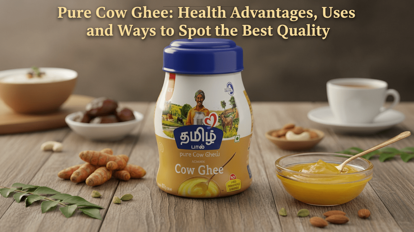 Pure Cow Ghee: Health Advantages, Uses, and Ways to Spot the Best Quality - Tamil Paal
