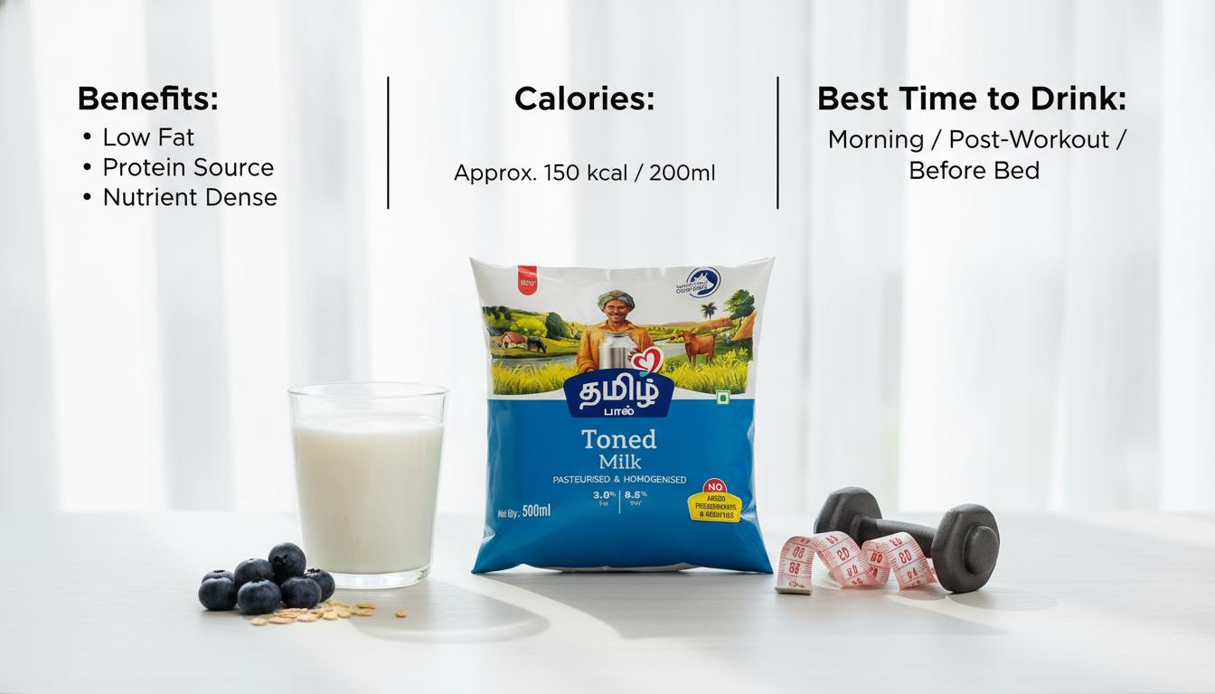Toned Milk for Weight Loss: Benefits, Calories - Tamil Paal