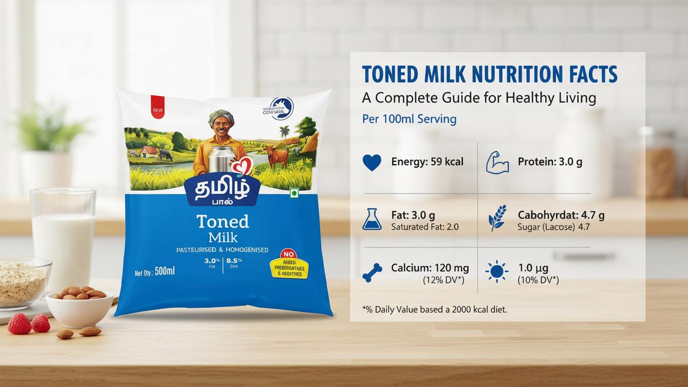 Toned Milk Nutrition Facts: A Complete Guide for Healthy Living - Tamil Paal