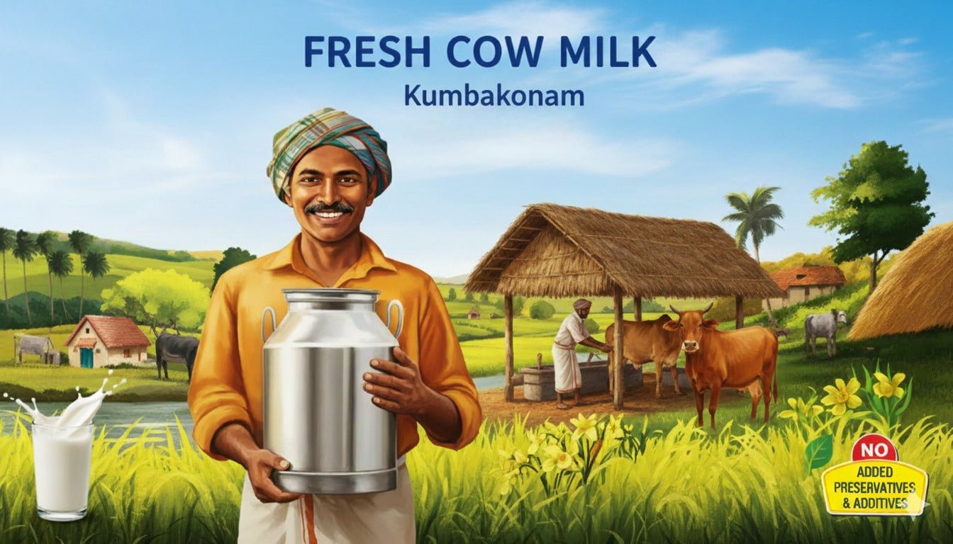 Where to Buy Fresh Cow Milk in Kumbakonam - Tamil Paal